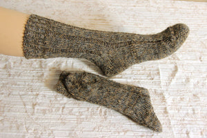 Chaussettes en Alpaga - marron foncé